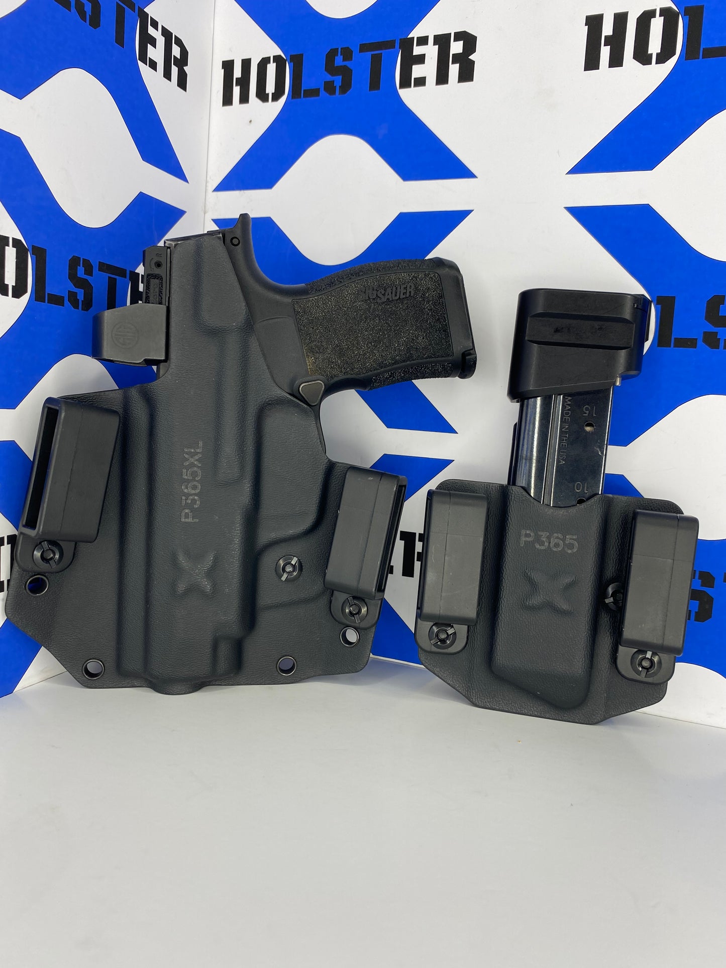 P365XL with Mag Carrier OWB Kydex Holster